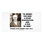 Thomas Edison To Invent Imagination Pile Of Junk Photo Greeting Card