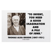 Thomas Edison To Invent Imagination Pile Of Junk stationery
