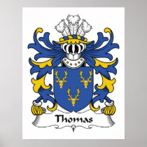 Thomas Family Crest Poster
