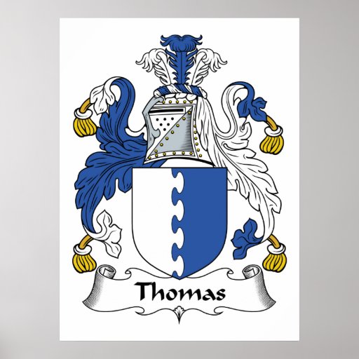 Thomas Family Crest Poster