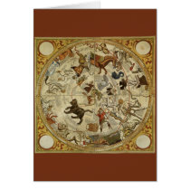 Thomas Hood Celestial Map, 1590 Greeting Card