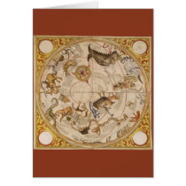 Thomas Hood Celestial Map, 1590 Greeting Card