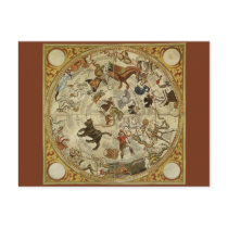 Thomas Hood Celestial Map, 1590 postcards by YesterdayCafe Thomas Hood Celestial Map, 1590 postcards