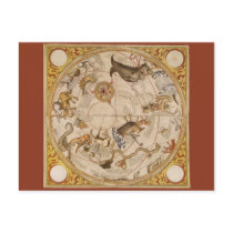 Thomas Hood Celestial Map, 1590 Post Cards