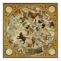 Thomas Hood Celestial Map, 1590 posters by YesterdayCafe Thomas Hood Celestial Map, 1590 posters