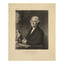 THOMAS JEFFERSON 3rd U.S. President Lithograph posters