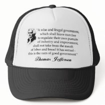 Thomas Jefferson: A Wise & Frugal Government hats by xuberalles Thomas Jefferson: A Wise & Frugal Government hats