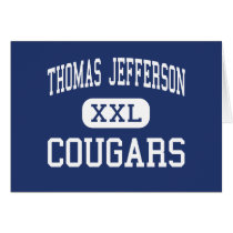 Thomas Jefferson Cougars Middle Wasco cards by customteamsportswear Thomas Jefferson Cougars Middle Wasco cards