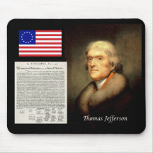 Thomas Jefferson & Declaration Of Independence Mousepads