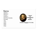 Thomas Jefferson Delay Is Preferable To Error Business Card Template