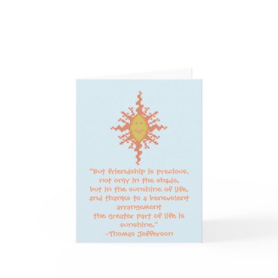 Friendship Quote Card by