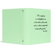 Thomas Jefferson Garden Quote Binder
