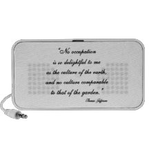 Thomas Jefferson Garden Quote PC Speakers