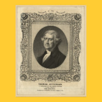 THOMAS JEFFERSON Lithograph posters