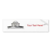 Thomas Jefferson Memorial: 3D Model: bumper stickers