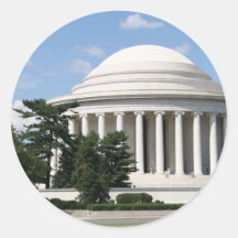 Thomas Jefferson Memorial Round Stickers