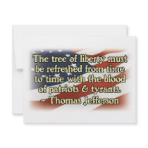 Thomas Jefferson Patriots and Tyrants Custom Announcement