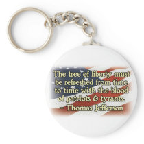 Thomas Jefferson Patriots and Tyrants Key Chains