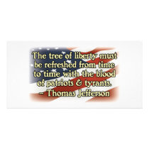Thomas Jefferson Patriots and Tyrants Photo Card Template