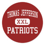 Thomas Jefferson - Patriots - Junior - Kearns Utah Stickers