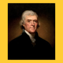 THOMAS JEFFERSON Portrait by Rembrandt Peale posters