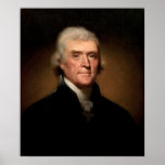 THOMAS JEFFERSON Portrait by Rembrandt Peale Print