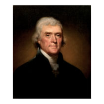 THOMAS JEFFERSON Portrait by Rembrandt Peale posters
