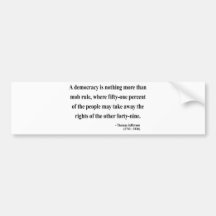 Thomas Jefferson Quote 10a Bumper Stickers