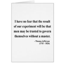 Thomas Jefferson Quote 13a Card