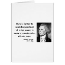Thomas Jefferson Quote 13b Greeting Cards