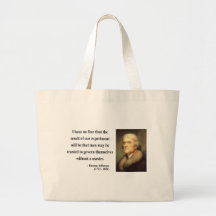 Thomas Jefferson Quote 13c Canvas Bag