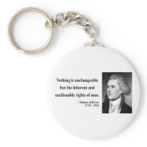 Thomas Jefferson Quote 14b Key Chains