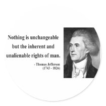 Thomas Jefferson Quote 14b Stickers