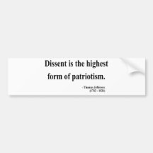 Thomas Jefferson Quote 15a Bumper Stickers