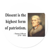 Thomas Jefferson Quote 15c stickers
