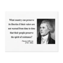 Thomas Jefferson Quote 16b postcards