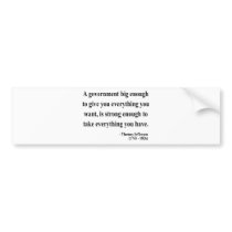 Thomas Jefferson Quote 1a Bumper Sticker