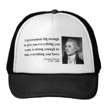 Thomas Jefferson Quote 1b Mesh Hats