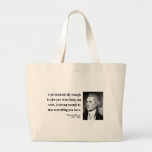Thomas Jefferson Quote 1b Tote Bags