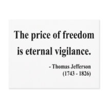 Thomas Jefferson Quote 2a postcards by liberty_store Thomas Jefferson Quote 2a postcards