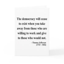 Thomas Jefferson Quote 3a Card
