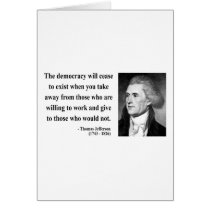 Thomas Jefferson Quote 3b Card