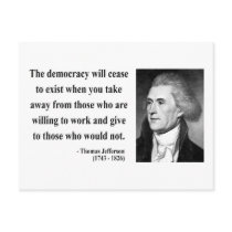Thomas Jefferson Quote 3b postcards by liberty_store Thomas Jefferson Quote 3b postcards