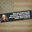 Thomas Jefferson Quote bumper stickers