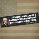 Thomas Jefferson Quote bumper stickers by FamousQuotes Thomas Jefferson Quote bumper stickers