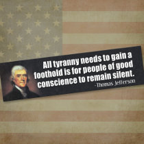 Thomas Jefferson Quote bumper stickers by FamousQuotes Thomas Jefferson Quote bumper stickers