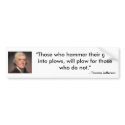 Thomas Jefferson quote bumper stickers