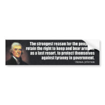 Thomas Jefferson Quote bumper stickers