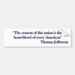 Thomas Jefferson Quote Bumper Sticker