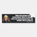 Thomas Jefferson Quote Bumper Stickers